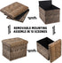17x13x13inches ALASDO Ottoman Storage Ottoman Footrest Stool Foldable Foot Rest Footstool Bench for Living Room Leopard