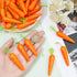 30Pcs 0.55 Inch CHGCRAFT Mini Easter Decor Carrots Realistic Fake Fruit Lifelike Carrots Simulation for Floral