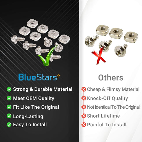 BlueStars Ultra Durable 279393 Dryer Terminal Block Screw Kit, Exact Fit for Whirlpool Kenmore Dryers, Pack of 3