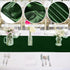 ANECO 4 Pack Forest Green Satin Table Runner 12 x 108 Inch for Wedding Banquet Party Decoration
