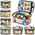 Blissleaf 6 Pack Extra Large Clear Toy Storage Bag with Name Tag,Waterproof PVC