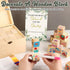 72PCS wookidel Baby Shower Games Kit with Blank Wooden Blocks, Acrylic Paint Marker, Wooden Box and Sign, Blocks