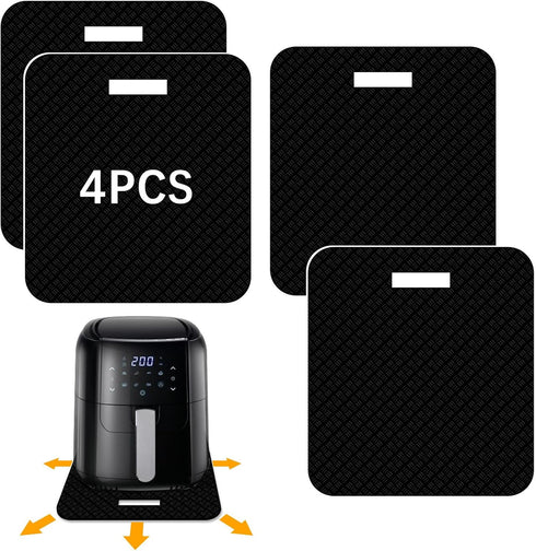 4 PCS Heat Resistant Mat with Sliding Function - 12 * 14in Countertop Protector for Air Fryer and Oven