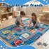 31x47in Play Mat Kids Rug for Boys and Girls, Non-Slip Playroom Rug Car Rugs for Kids Toy Cars Kid Classroom Road Rugs