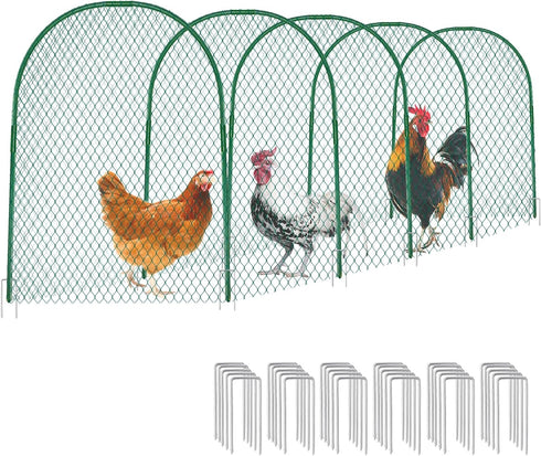 15731 Inches UNIFAMILY Chicken Tunnel, Chicken Coop Run, Chicken Tunnels for Outside Yard, Easy Installation Tunnel