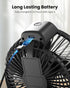 Koonie Portable Clip On Fan, Small USB Fan Battery Operated, 3 Speed Rechargeable Mini Fan with LED Display, 360°