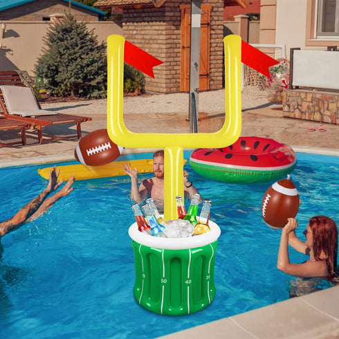 Zhanmai Large Inflatable Football Cooler, Drink Holder for Party Supplies & Decorations, Inflatable Serving Bar