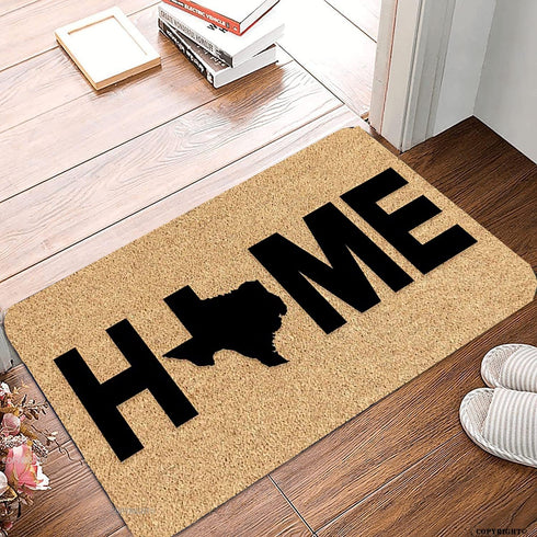 Welcome Mats for Front Door Outdoor Entry Texas Doormat, Non-Slip Mat for Home Indoor Farmhouse, 17x30 Inch