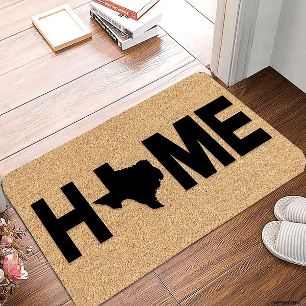 Welcome Mats for Front Door Outdoor Entry Texas Doormat, Non-Slip Mat for Home Indoor Farmhouse, 17x30 Inch