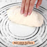 Extra Large Silicone Baking Mat 16" x 24", Black Pastry Mat with Measurement for Pie Crust, Pizza, Cookies - BPA Free