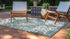Unique Loom Outdoor Collection Area Rug - Dubai (2' x 3' 1' Rectangle, Teal/ Ivory) by Unique Loom