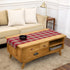 Solino Home Linen Table Runner 48 Inches - 100% Pure Linen Red