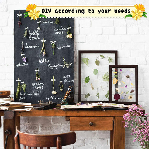 Nuanchu 167 Pcs Real Dried Pressed Flowers, Colorful Daisy Mixed Wildflowers for DIY Candle Resin Crafts