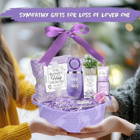 AMIDA Sympathy Gift Baskets Sympathy Gifts for Loss of Loved One Dad Mom Husband Sister Friend Bereavement Gifts