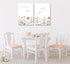 2 Pcs Wildflower Nursery Canvas Wall Art Flower Botanical Sentence Poster Painting Picture Wall Decor Boho Girl