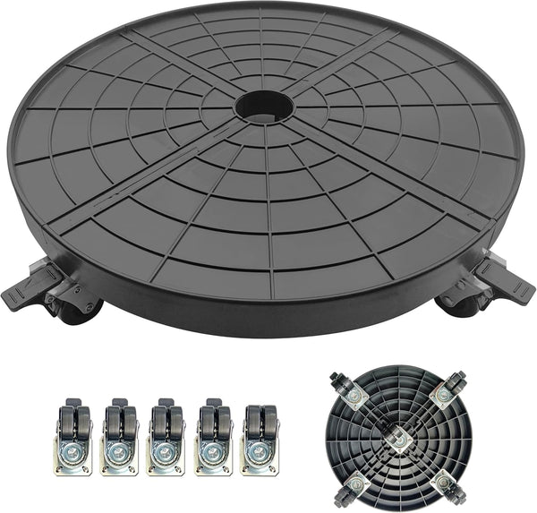 alleegold 16 Inch Heavy Duty Plant Caddy With 360 Lockable Wheels,500 Lbs Capacity,Outdoor