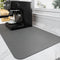 Coffee Bar Mat for Countertops, Absorbent Coffee Mat Fit Under Coffee Maker, Rubber Backed Dish Drying Mat