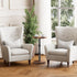 Drink Table, Small Round Side Table for Small Spaces, Modern Accent Round End Tables with Metal Leg, Thickened Wood