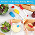 Webake Mini Silicone Spatula Set, Non-Stick Small Spatulas for Mixing, Cooking, Baking, Heat Resistant, Dishwasher Safe
