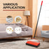 JEHONN Carpet Floor Sweeper Manual with Horsehair, Non Electric Rug Roller Brush for Cleaning Pet Hair, Loose Debris,