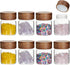 Foyofly (4oz(118ml)*8 pack) Glass Spice Jars Seasoning Containers Small Glass Jars with Lids Airtight Food Storage