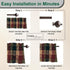 Park Designs Farmhouse Kitchen Valances, Plaid Pine Cone, 72"x14" | Fall Decor Window Curtain