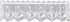 Heritage Lace White Tidepool Valance, 60"X14"