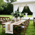 90 inches Summer yuboo Boho Table Runner Long - Rustic Burlap Table Runner for Wedding Spring Dining Table, Dresser