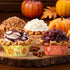 Whaline 600Pcs Fall Thanksgiving Mini Square Cupcake Liners, Pumpkin Leaf Acorn Cupcake Wrappers