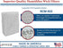 Air Filter Factory Replacement - 2-Pack for ReliOn RCM-832 Humidifier Wick Filters