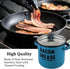42oz YOKODU Bacon Grease Container with Strainer,Enamel Ceramic Bacon Fat Can for Kitchen Cooking Grease Saver Keeper