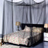 Goplus Mosquito Net - 4 Corner Post Bed Canopy for King & Large Queen Size Beds - Black