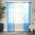 Elegant Comfort Luxury Sheer Curtains, Window Treatment Panels with Rod Pocket for Kitchen, Bedroom, Living Room,