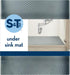S&T INC. Under Sink Mat, Non-Adhesive Shelf Liner for Kitchen Cabinet, Waterproof Drawer Liner, 24x30 Inches, Grey