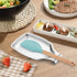 LIANYU Spoon Rest for Kitchen Counter, Heavy Duty Stainless Steel Holder for Utensils