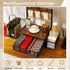 4 Countertop DGWJSU Tea Bag Organizer, Wood Tea Organizer and Storage Cheast, Tea Bag Holder with Storage Drawer, Hooks
