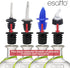 6 Set, 1 Inch/25mm Esatto Liquor Pourer Adapters - Pieces Perfect for Large Olive Oil Bottles and Liquor Bottles - Up