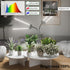 6000K Plants,Dimmable 4/8/12H,High Growth,2-Head Juhefa LED Grow Light,Super Bright White Full Spectrum Clip Plant