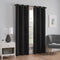 ECLIPSE Microfiber Total Privacy Blackout Thermal Grommet Window Curtain, 42 x 95, Black