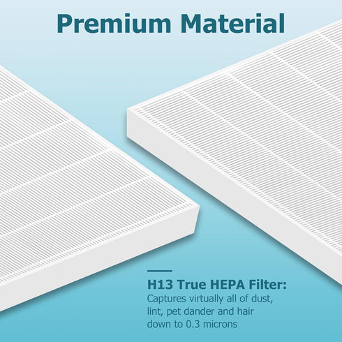 Improvedhand C545 Replacement Filter S for Winix C545 Air Purifier, True High Efficiency H13 Filter, Replaces Filter S.