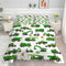 Comforter Set Green Tractor: Twin Size Cartoon Excavator Truck Car Bedding Sets