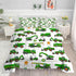 Comforter Set Green Tractor: Twin Size Cartoon Excavator Truck Car Bedding Sets