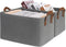 CHICVITA 2-Pack Storage Baskets for Organizing, Fabric Storage Bins for Clothes, Towels, Shoes, 14 ¾" L x 10 ¼" W x 8