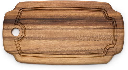 Ironwood Gourmet Rectangular Pinehurst Serving Board: Acacia Wood