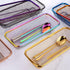 Silverware Drawer Organizer, Rainbow Mesh Kitchen Drawer Organizers, Stackable Storage Basket for Flatware, Pack of 2