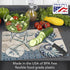 Cut N' Funnel Tide Pool Shells Designer Flexible Plastic Cutting Board Mat, 15" x 11.5", Easy to Clean, Made in the USA