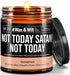 Wax & Wit Funny Soy Candle Gift for Women, Humorous Aromatherapy Soy Wax Candle, Cinnamon - 9oz