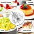 Zulay Egg Beater Whisk - Push Whisk for Cooking, Manual Hand Mixer for Kitchen Baking