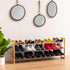 3-Tier 15 25" 46" Closet, IRIS USA Shoe Rack, Up to Pairs, - L Extendable Shoe Shelf, for Entryway Mudroom, Extendable