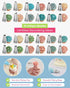 Kootek 32-Piece Piping Bags and Tips Set with 24 Icing Tips, Reusable Pastry Bags